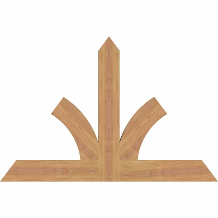 Ekena Millwork Richland Timber Gable Bracket, Western Red Cedar, 36"W x 24"H x 1 1/2"D x 3 1/2"F, 16/12 Pitch GBW036X24X0204RIC00SWR